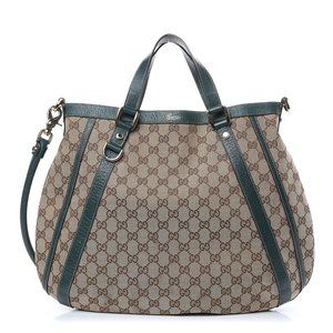 Gucci Abbey Convertible Hobo GG Canvas Handbag